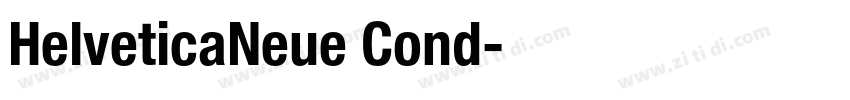 HelveticaNeue Cond字体转换